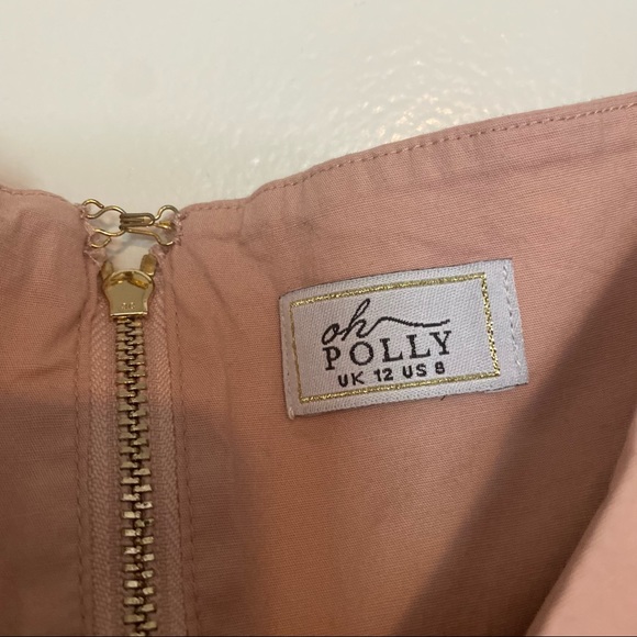 Oh Polly Off The Shoulder Crop Top - Pink - Picture 3 of 4